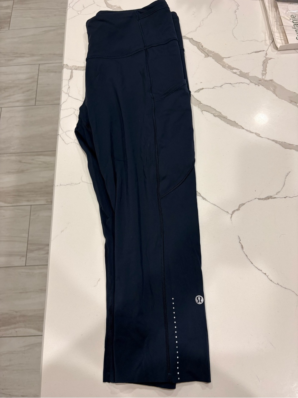 lululemon athletica Navy Reflective Running Leggings